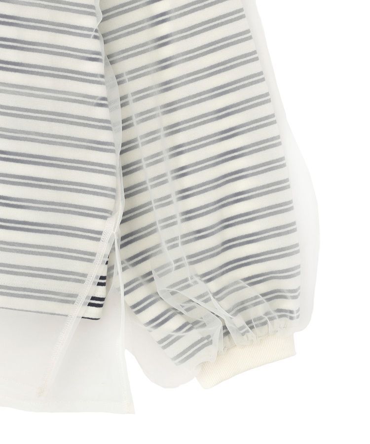 Green Parks「シャーリングチュールドッキングプルオーバー」|Tシャツ・カットソー|