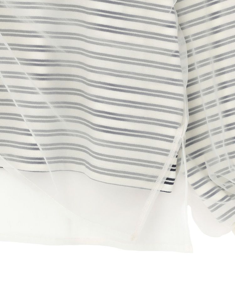 Green Parks「シャーリングチュールドッキングプルオーバー」|Tシャツ・カットソー|