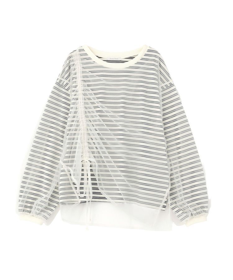 Green Parks「シャーリングチュールドッキングプルオーバー」|Tシャツ・カットソー|