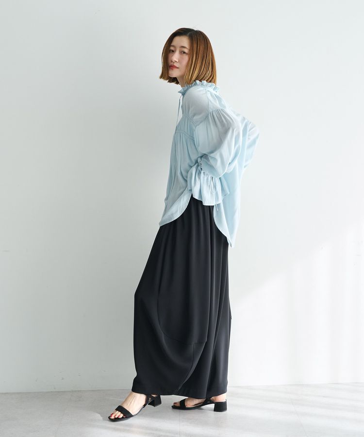 Editt by YECCA VECCA「シャーリングギャザーリボンブラウス」|シャツ・ブラウス|