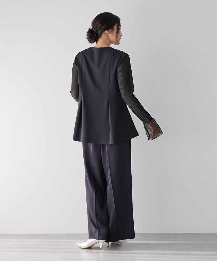 YECCA VECCA「袖レースシアートップス」|Tシャツ・カットソー|