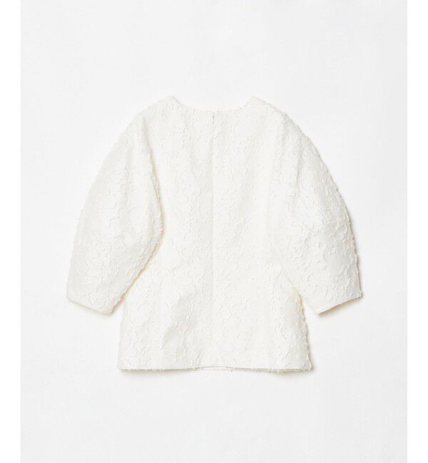 allureville「ジャガードランタンスリーブブラウス」|シャツ・ブラウス|