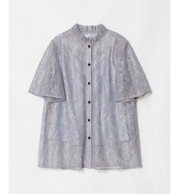 LOULOU WILLOUGHBY「【LOULOU WILLOUGHBY】レースリボンフレアスリーブブラウス」|シャツ・ブラウス|