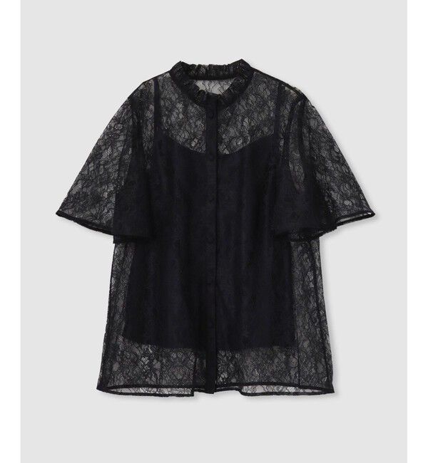 LOULOU WILLOUGHBY「【LOULOU WILLOUGHBY】レースリボンフレアスリーブブラウス」|シャツ・ブラウス|