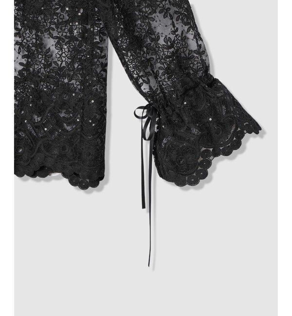 LOULOU WILLOUGHBY「【LOULOU WILLOUGHBY】チュール刺繍ブラウス」|シャツ・ブラウス|