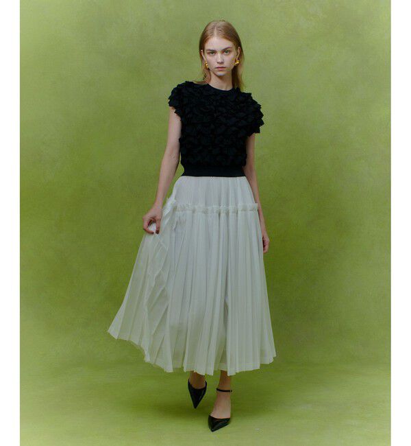 LOULOU WILLOUGHBY「【LOULOU WILLOUGHBY】ペタルパピヨンプルオーバー」|ニット・セーター|