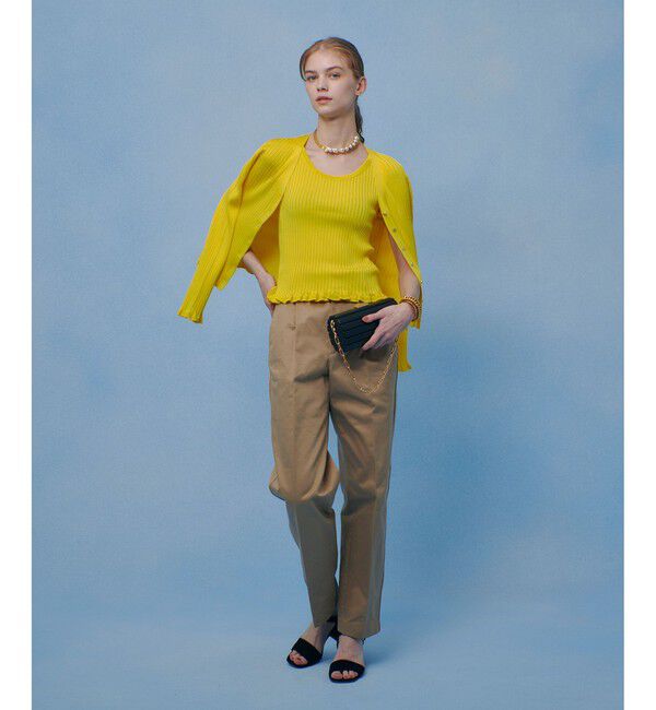 LOULOU WILLOUGHBY「【LOULOU WILLOUGHBY】ワイドリブヘムフリルカーディガン」|カーディガン|