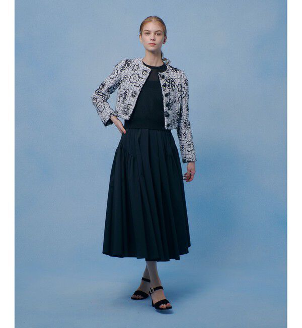 LOULOU WILLOUGHBY「【LOULOU WILLOUGHBY】キリカエタックタフタスカート」|スカート|