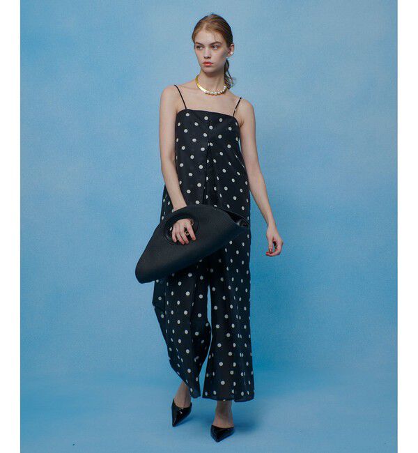 LOULOU WILLOUGHBY「【LOULOU WILLOUGHBY】オーガンドットオールインワン」|オールインワン|