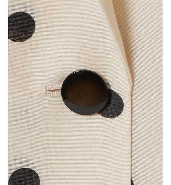 LOULOU WILLOUGHBY「【LOULOU WILLOUGHBY】オーガンドットハーフスリーブジャケット」|テーラードジャケット|