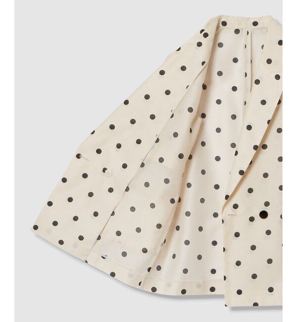 LOULOU WILLOUGHBY「【LOULOU WILLOUGHBY】オーガンドットハーフスリーブジャケット」|テーラードジャケット|