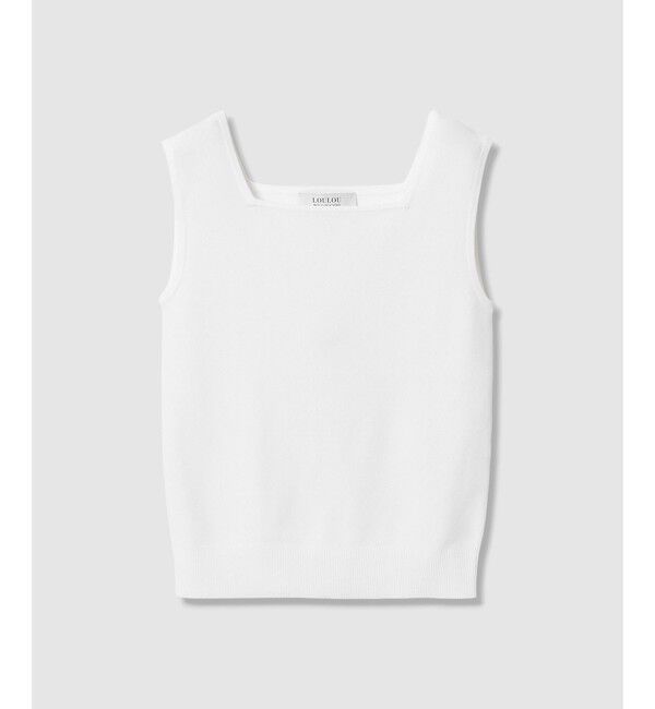LOULOU WILLOUGHBY「【LOULOU WILLOUGHBY】スクエアタンクトップ」|タンクトップ|