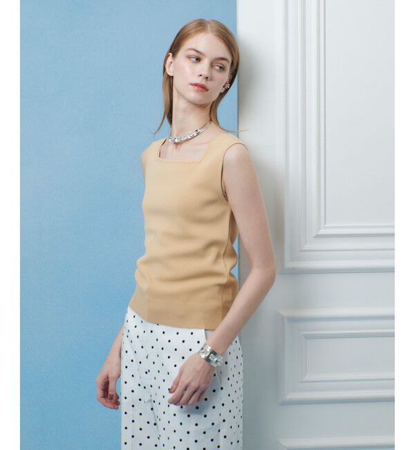 LOULOU WILLOUGHBY「【LOULOU WILLOUGHBY】スクエアタンクトップ」|タンクトップ|