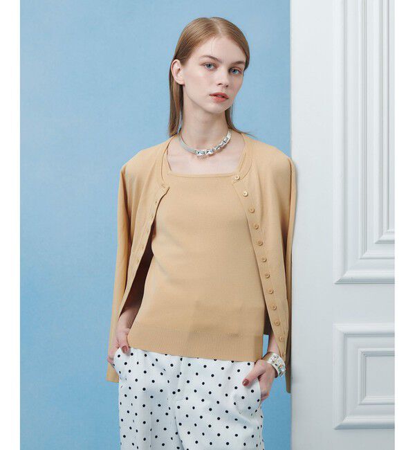 LOULOU WILLOUGHBY「【LOULOU WILLOUGHBY】スクエアタンクトップ」|タンクトップ|