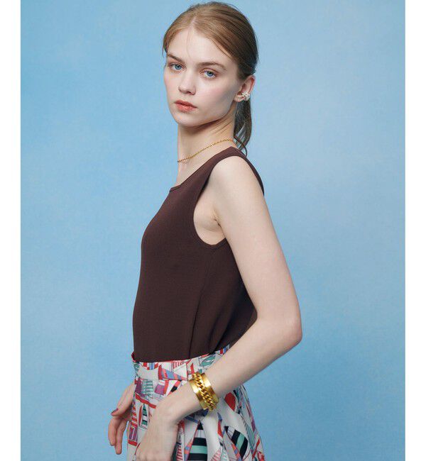 LOULOU WILLOUGHBY「【LOULOU WILLOUGHBY】スクエアタンクトップ」|タンクトップ|