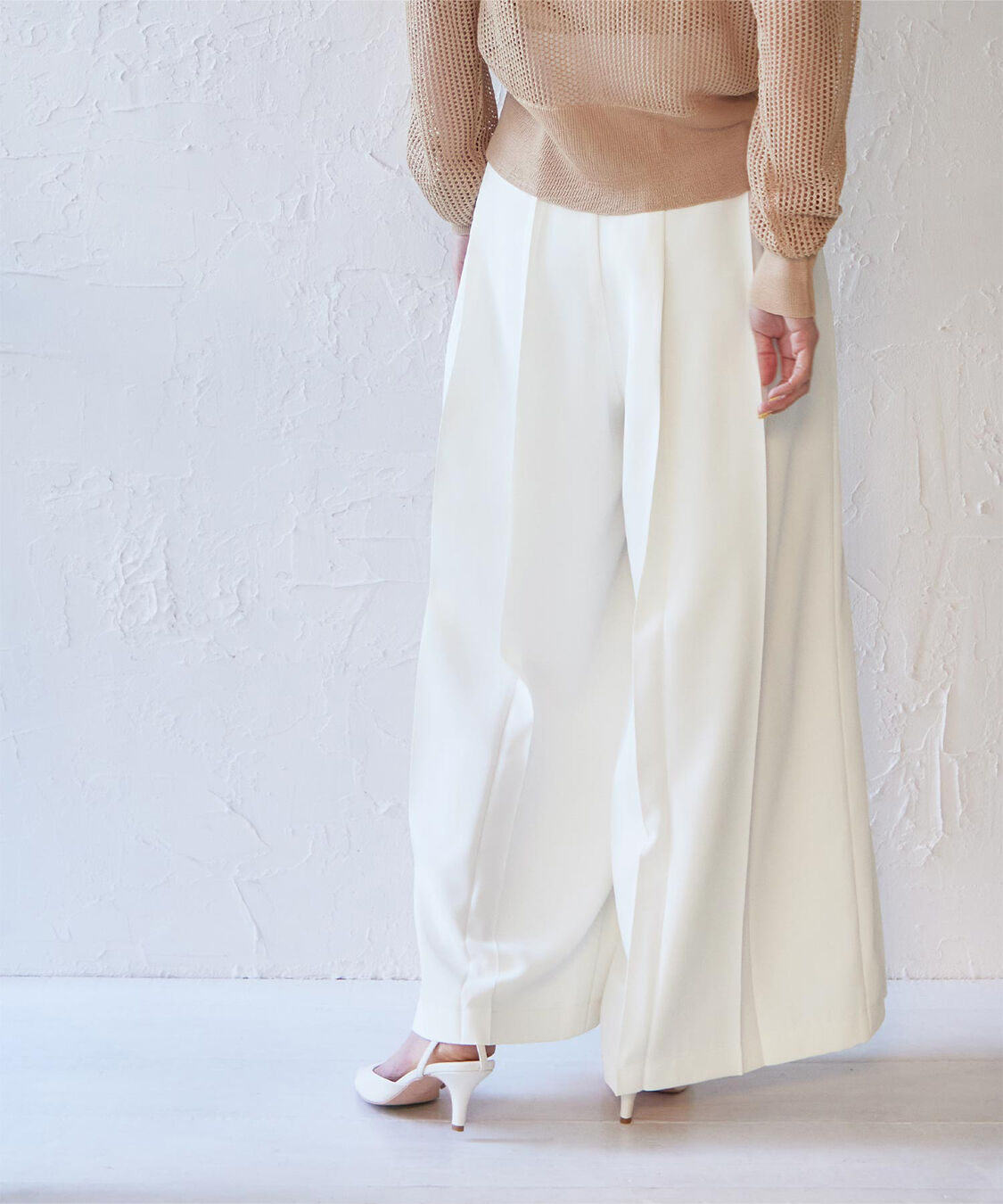 ur's「プリーツワイドパンツ」|スラックス|