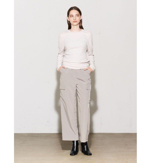 MIDIUMISOLID「MIDIUMISOLID for Ladies ワークイージーパンツ」|カーゴ|