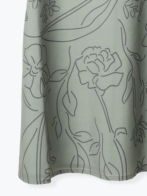 Te chichi TERRASSE「【日比谷花壇コラボ】刺繍ライクプリントワンピース」|ワンピース|