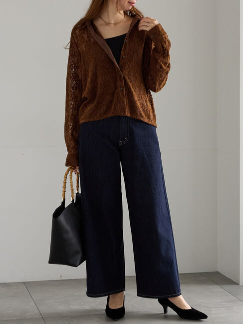 Te chichi「起毛レースシャツ」|シャツ・ブラウス|