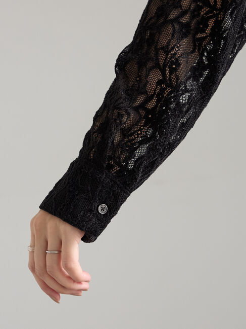 Te chichi「起毛レースシャツ」|シャツ・ブラウス|