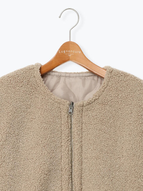 Lugnoncure「リバーシブルボアブルゾン」|ブルゾン・スタジャン|