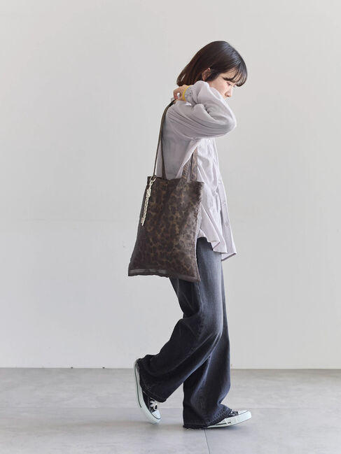 Samansa Mos2 blue「切替タックブラウス」|シャツ・ブラウス|