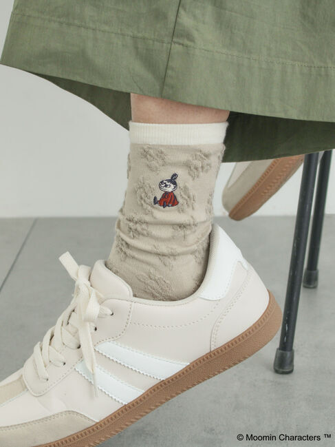 Samansa Mos2「【MOOMIN&times;SamansaMos2】リトルミイ刺繍花柄ソックス」|ソックス|