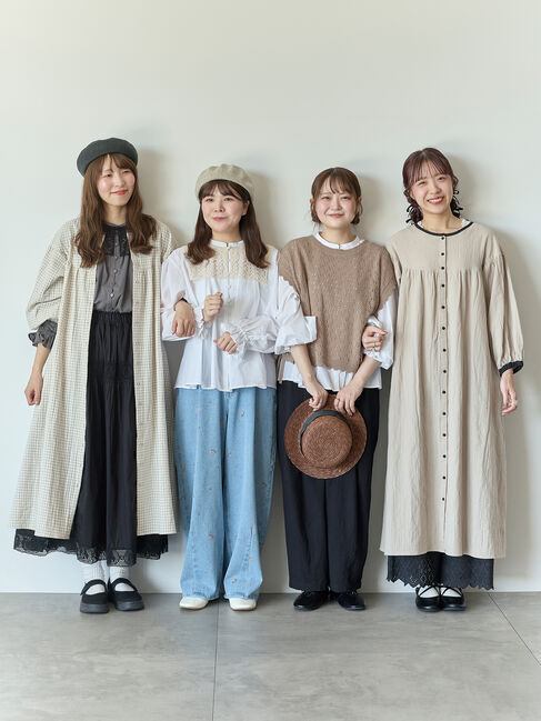 Samansa Mos2「【Cross&times;Staff】前後2WAYニットベスト」|ダウンベスト・ベスト|