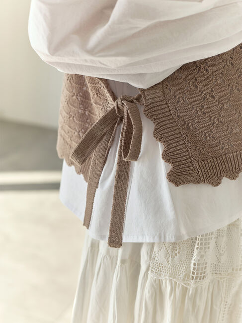 Samansa Mos2「【Cross&times;Staff】前後2WAYニットベスト」|ダウンベスト・ベスト|