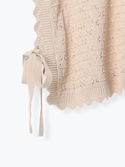 Samansa Mos2「【Cross&times;Staff】前後2WAYニットベスト」|ダウンベスト・ベスト|