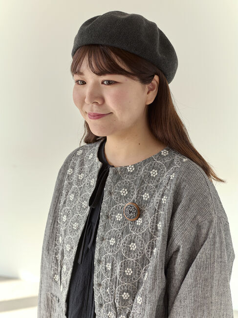 Samansa Mos2「【Cross&times;Staff】ブローチ付シャツジャケット」|その他|