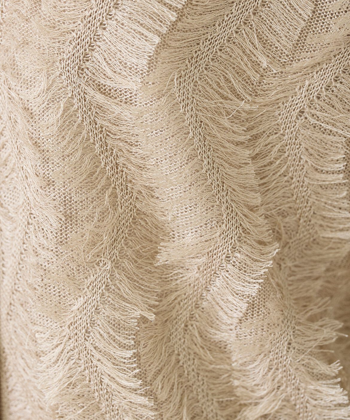 INED「フリンジVネックカーディガン」|カーディガン|