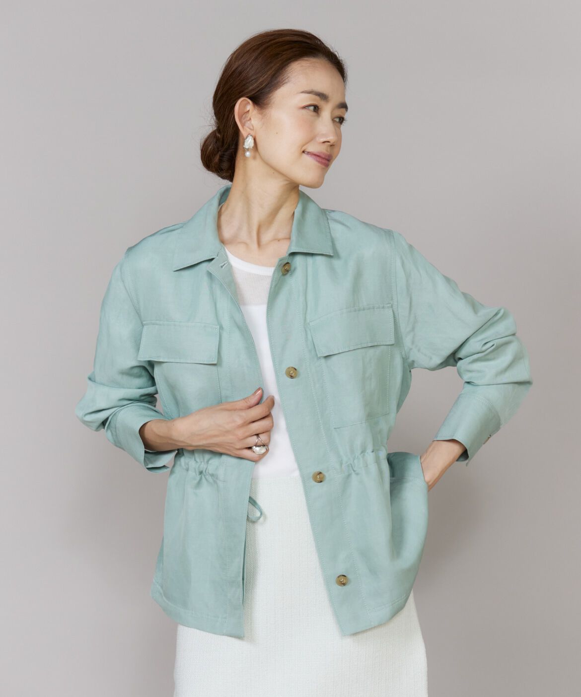 Le Souk「《大きいサイズ》ワークライトジャケット」|ミリタリー・モッズコート|