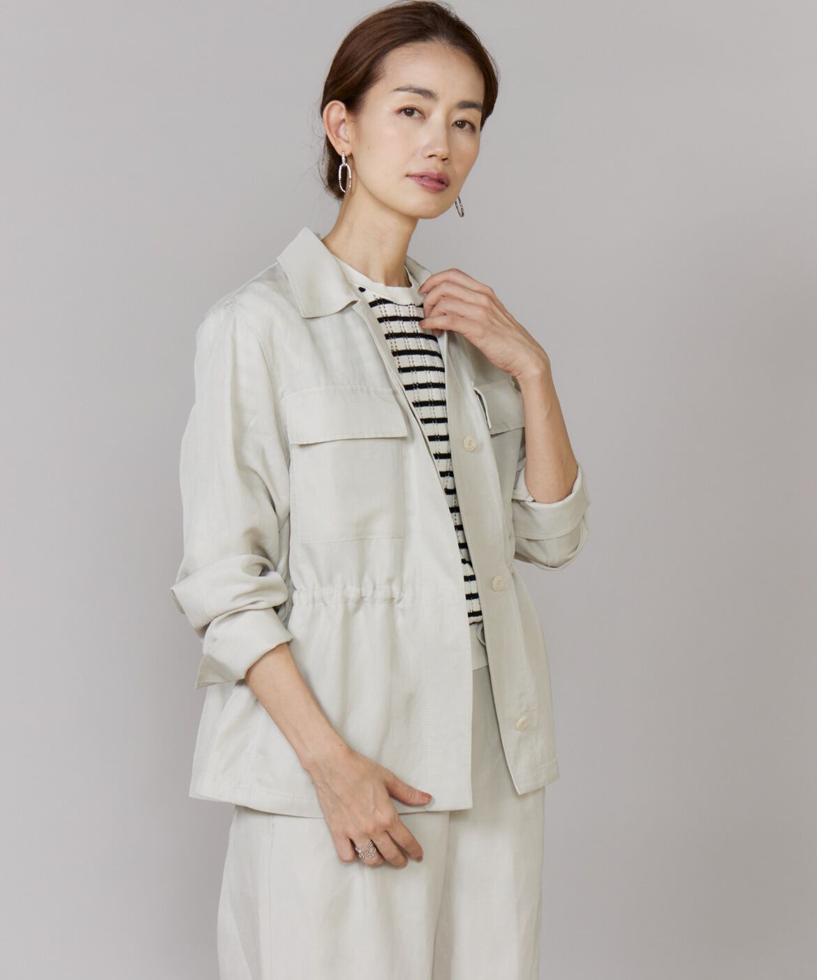 Le Souk「《大きいサイズ》ワークライトジャケット」|ミリタリー・モッズコート|