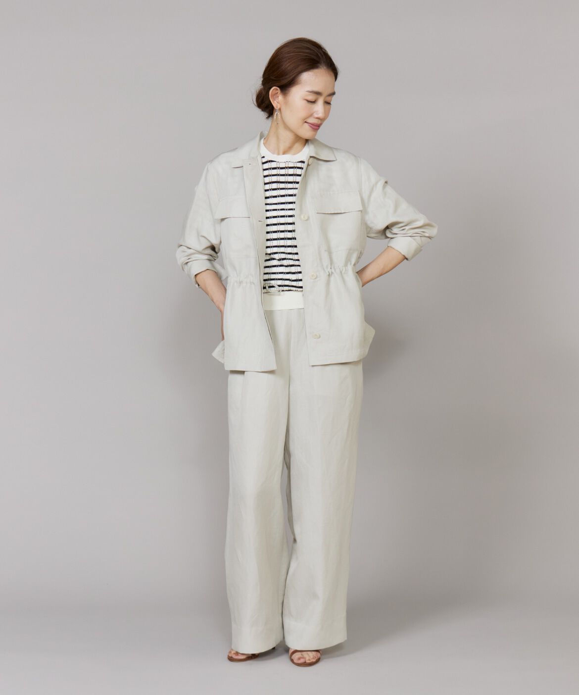 Le Souk「《大きいサイズ》ワークライトジャケット」|ミリタリー・モッズコート|