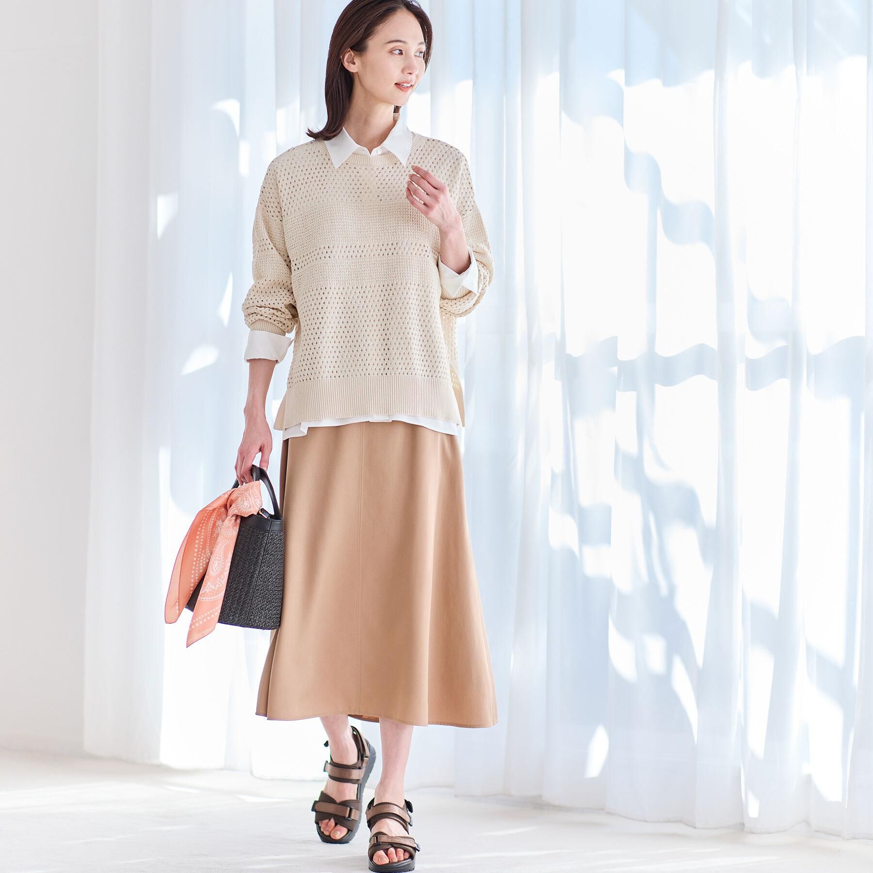 Reflect「フリュイドフレアスカート」|スカート|