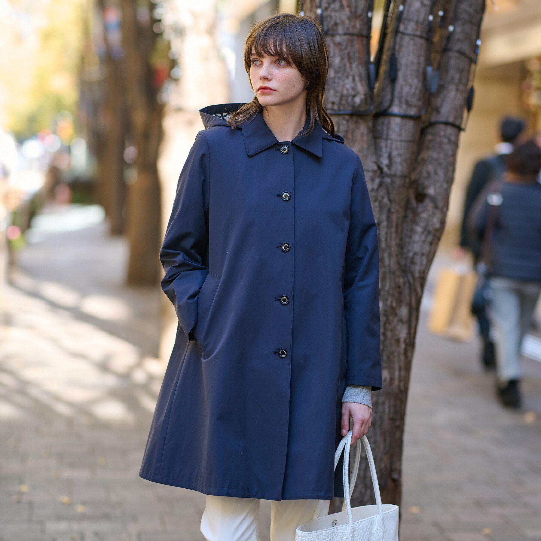 DRESSTERIOR「レインフードコート」|レインコート|