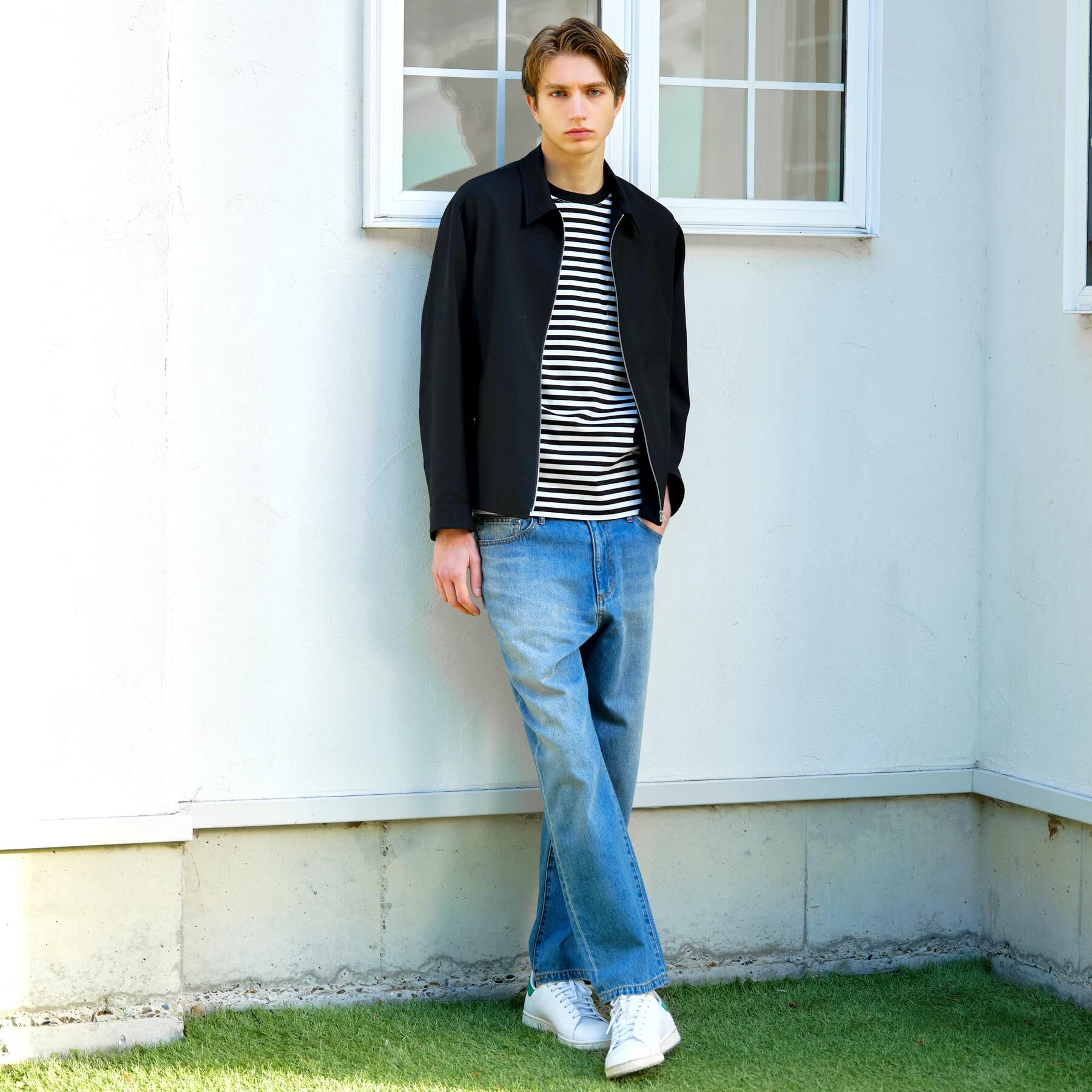 DRESSTERIOR「【家庭洗濯可】ウォッシャブル ウールハリントン ジャケット」|ブルゾン・スタジャン|