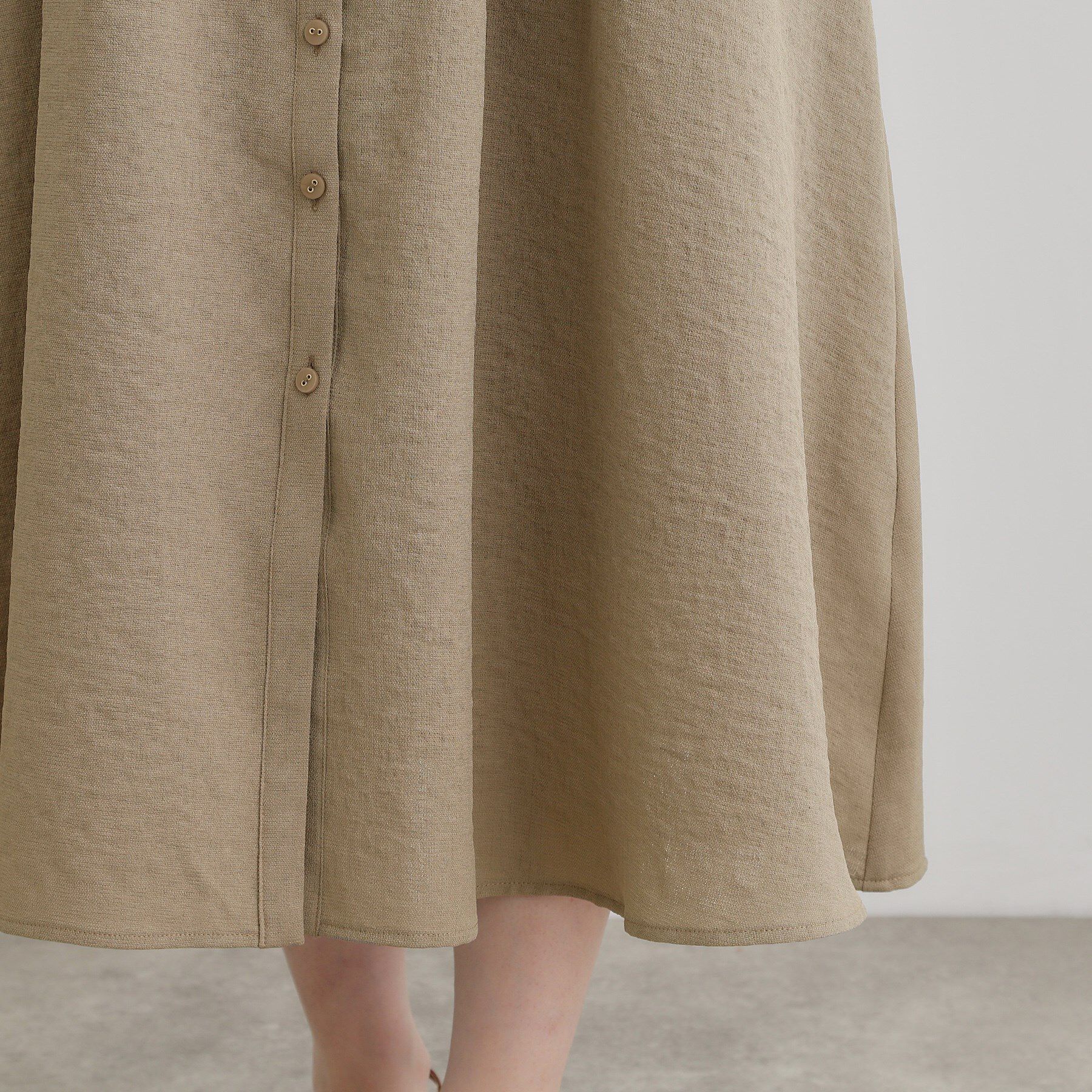 grove「麻調メッシュラグランスリーブワンピース」|ワンピース|