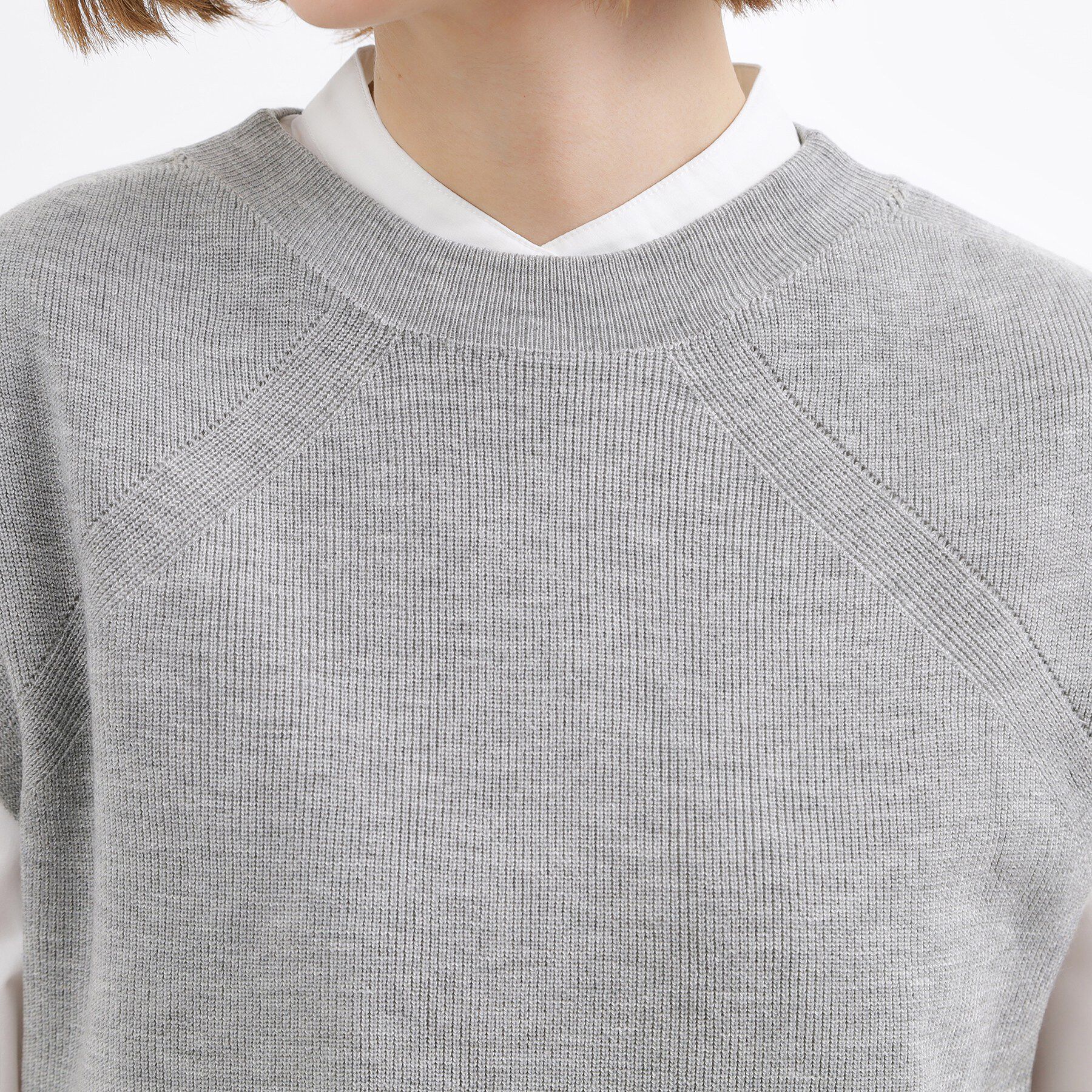 grove「【2点SET】一枚でコーデが決まる！ニットベスト&times;シャツSET」|シャツ・ブラウス|