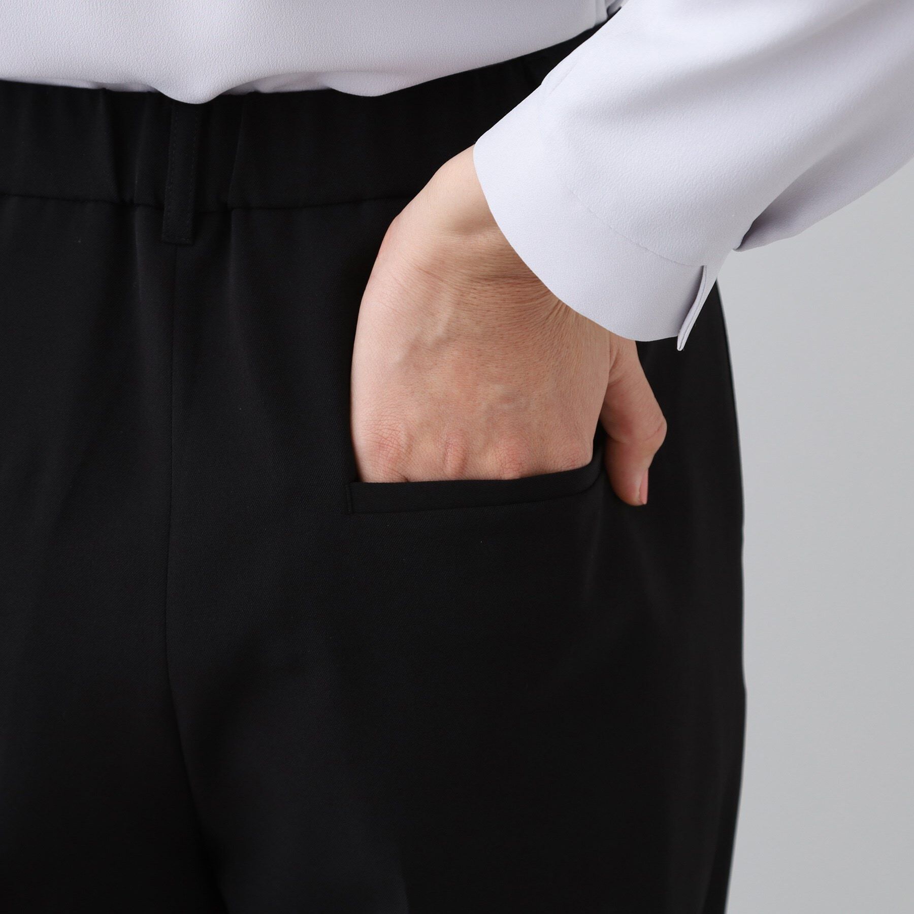 INDIVI「【洗える／UVケア／スーツ】ストレッチワイドパンツ」|スーツ|