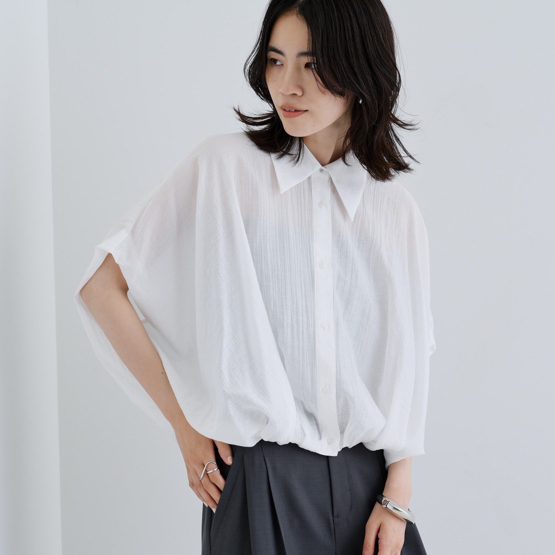 GALLEST「バルーンフォルムブラウス」|シャツ・ブラウス|