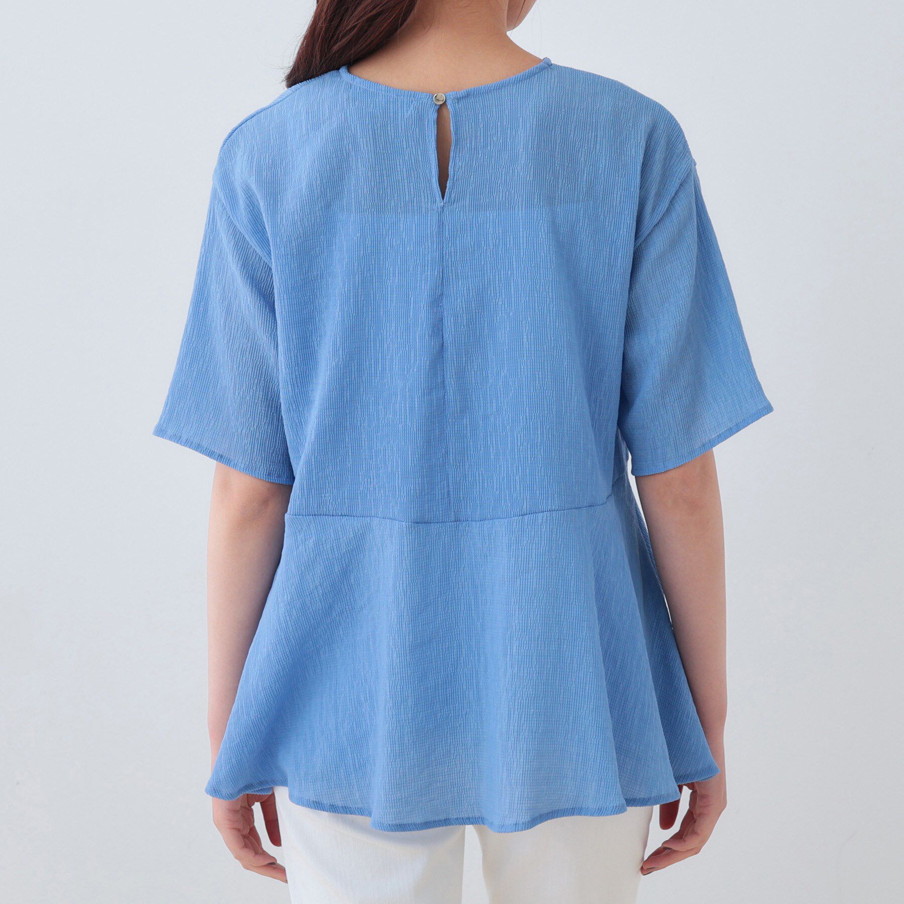 INDIVI「【洗える】ペプラムトップス」|Tシャツ・カットソー|