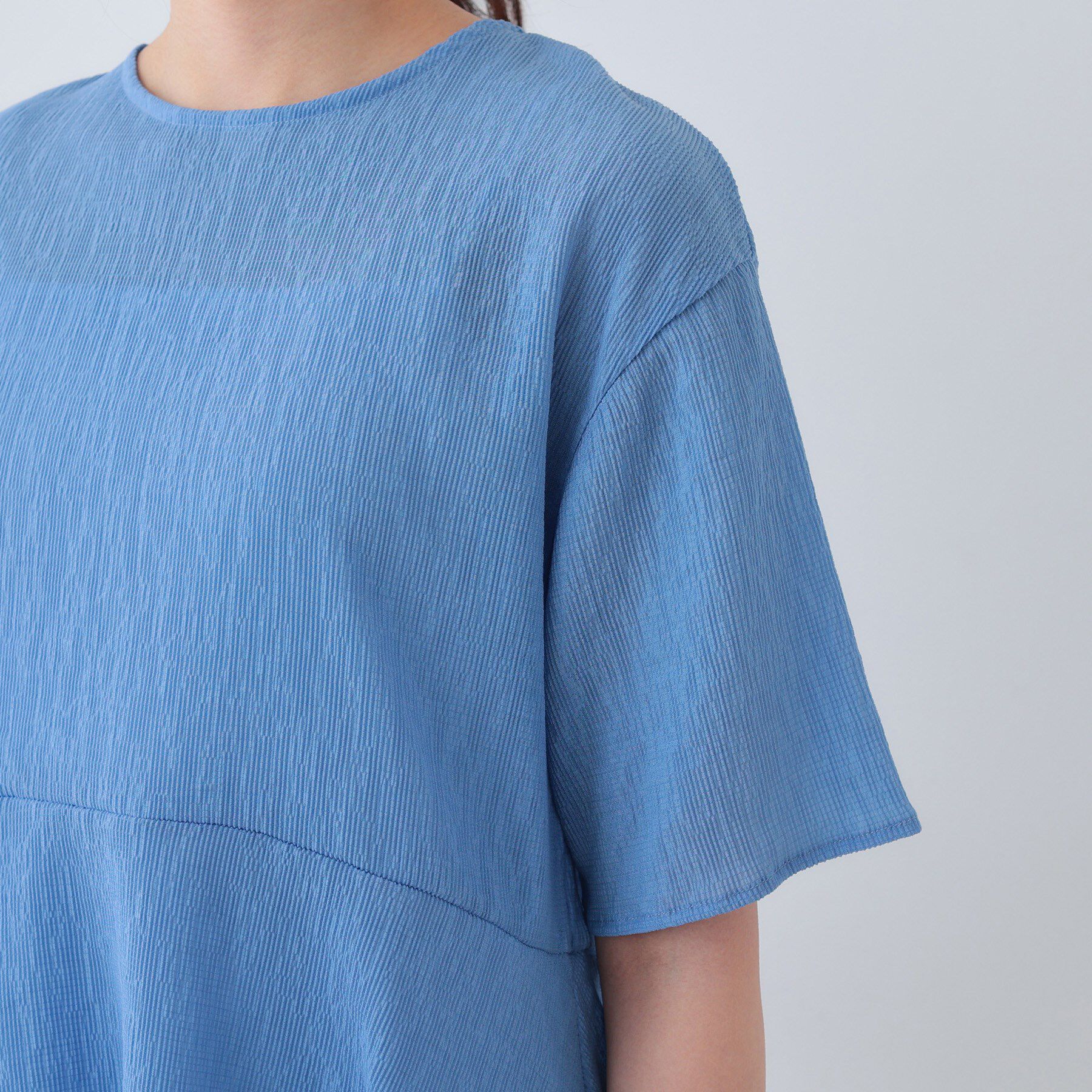 INDIVI「【洗える】ペプラムトップス」|Tシャツ・カットソー|