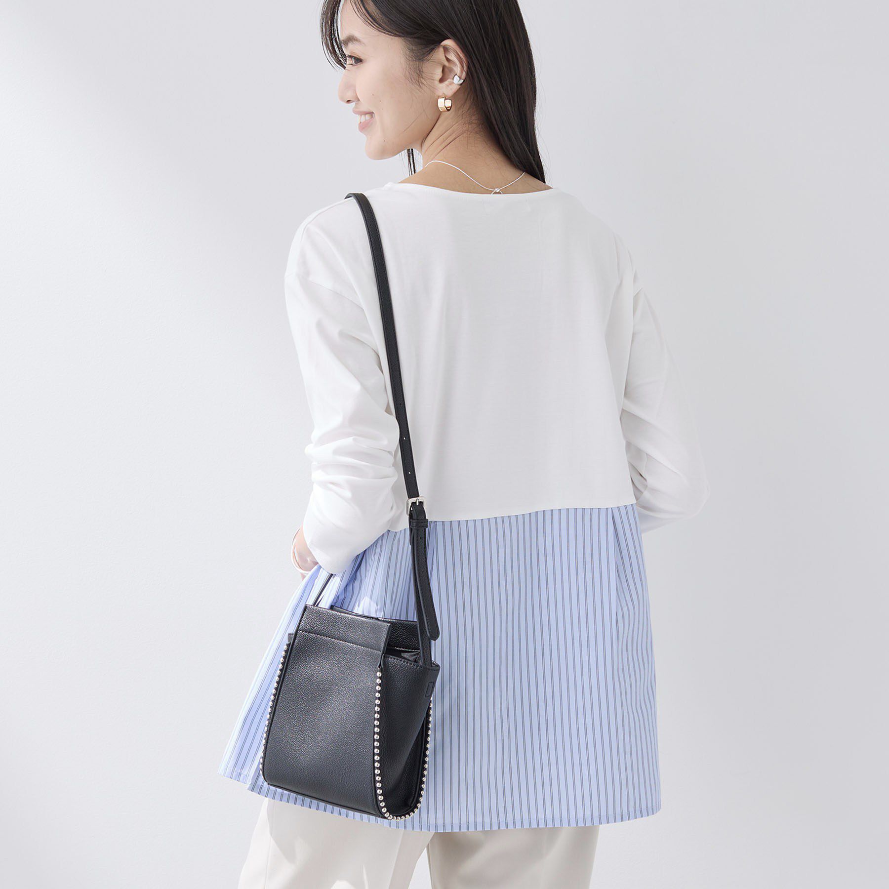 INDIVI「【レイヤードにおすすめ】切り替えデザイントップス」|Tシャツ・カットソー|