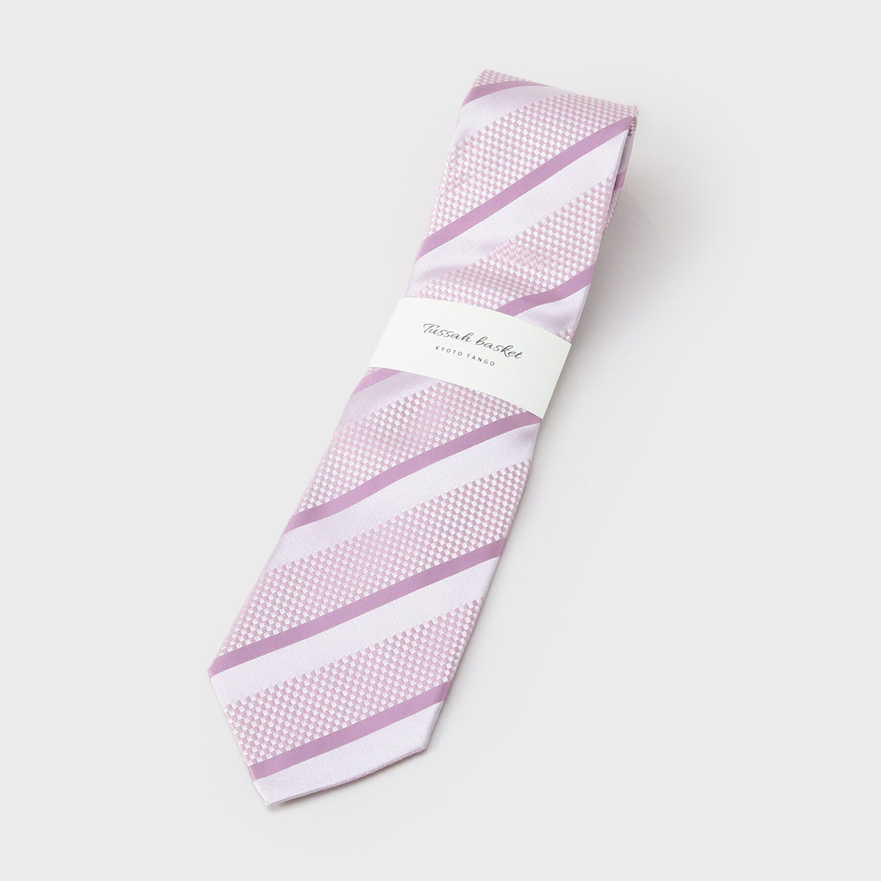 TAKEO KIKUCHI「【Made in JAPAN】タッサーバスケット シルクネクタイ」|ネクタイ・蝶ネクタイ|ライトピンク(370
