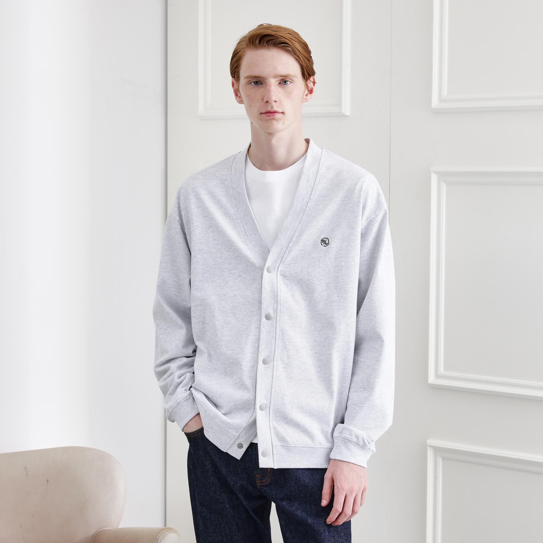 TAKEO KIKUCHI「【LIMITED】ワンポイント刺繍スウェットカーディガン」|カーディガン|