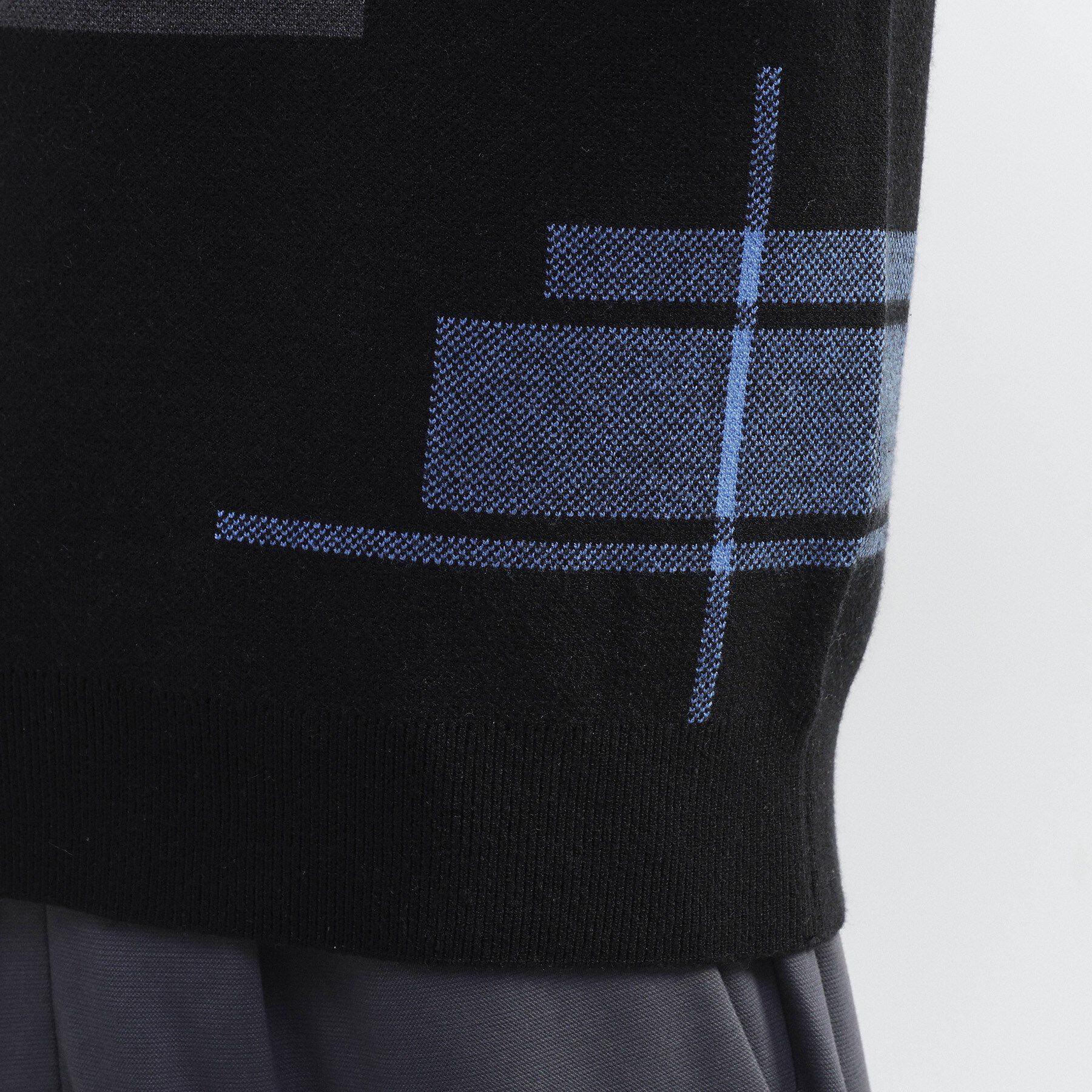 TAKEO KIKUCHI「ランダム チェック ジャカード ニット」|ニット・セーター|