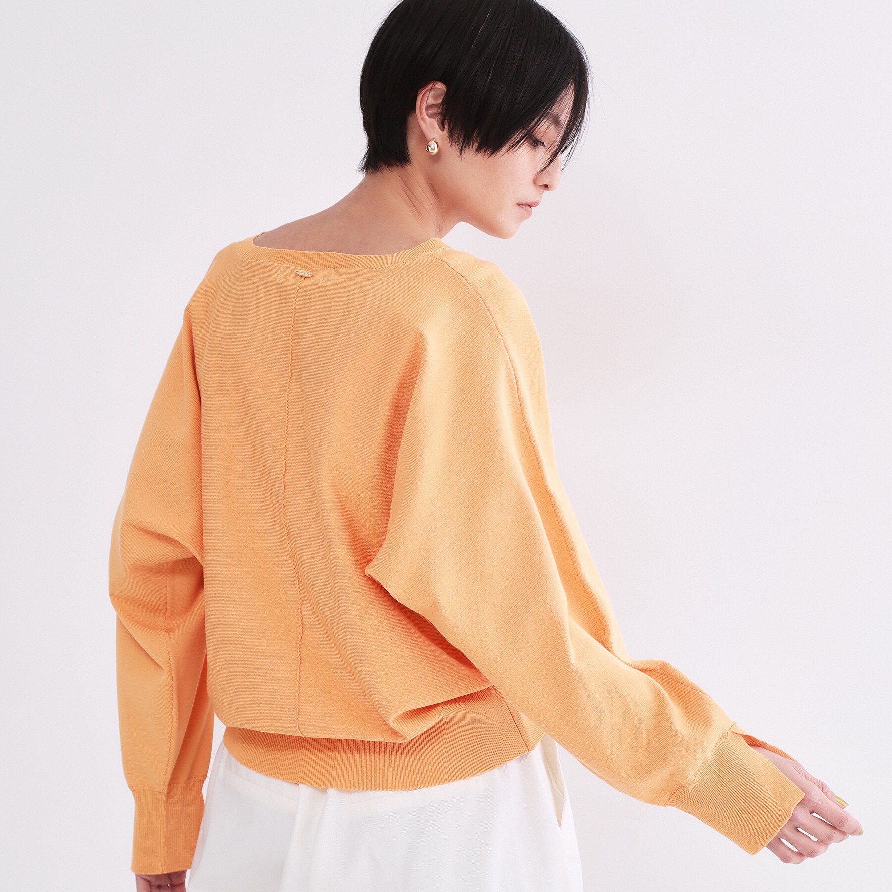 OPAQUE.CLIP「リラクシードルマンスリーブニット【洗濯機OK/抗ピル】」|ニット・セーター|