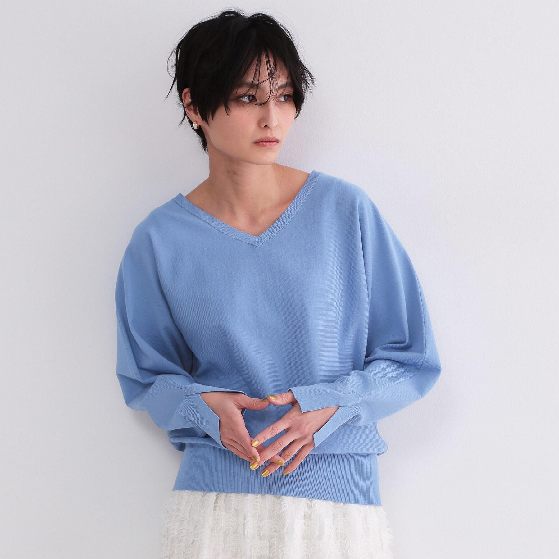OPAQUE.CLIP「リラクシードルマンスリーブニット【洗濯機OK/抗ピル】」|ニット・セーター|
